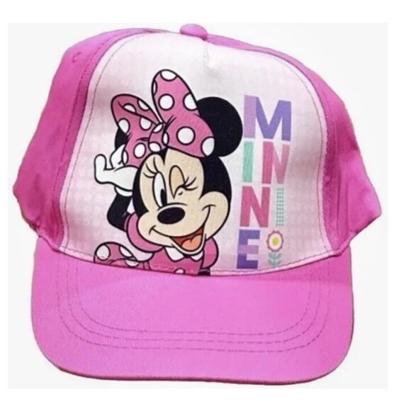 Disney Minnie Mouse Pink Girls Youth Adjustable Hat - Picture 1 of 3